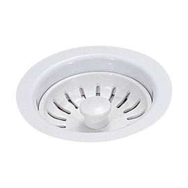 Strainer Basket Unit, Fits 3-1/2in Waste Opening in White