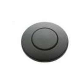 Round Counter-Mounted Disposer Air Switch, in Black