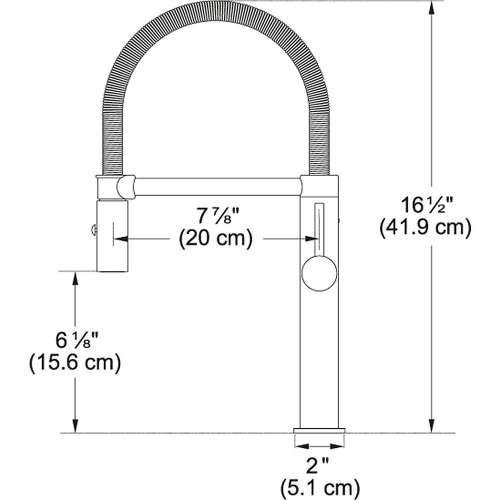 Pescara L Semipro Kitchen Faucet