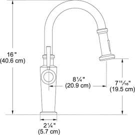 Absinthe Pull Down Kitchen Kitchen Prep Faucet