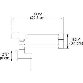 Pescara Potfiller Wall Mounted Kitchen Faucet