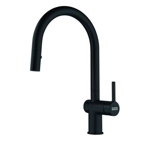 Franke Active 15.1-Inch Single Handle Pull-Down Kitchen Faucet In Matte Black, Act-Pd-Mbk