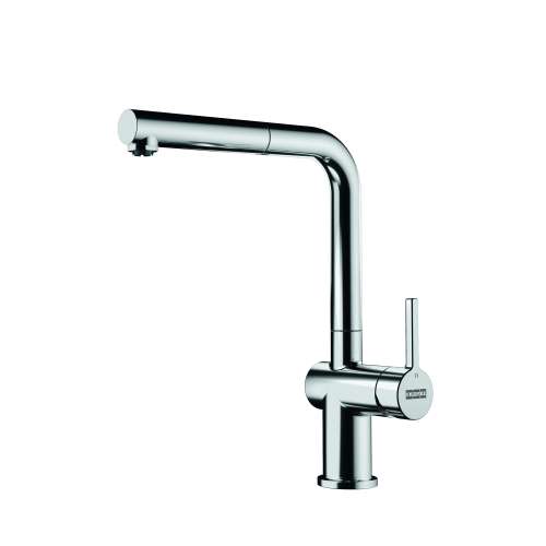 Franke Active 12.25-Inch Contemporary Single Handle Pull-Out Faucet In Polished Chrome, Act-Po-Chr