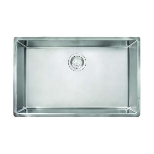 Franke Cube 28.5-In. X 17.7-In. 18 Gauge Stainless Steel Undermount Single Bowl Kitchen Sink - Cux11027