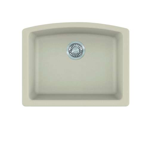 Franke Ellipse 25.0-In. X 19.6-In. Fragranite Undermount Single Bowl Kitchen Sink In Champagne