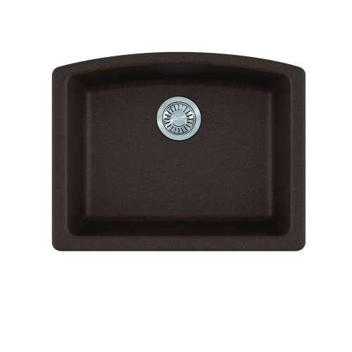 Franke Ellipse 25.0-In. X 19.6-In. Fragranite Undermount Single Bowl Kitchen Sink In Mocha