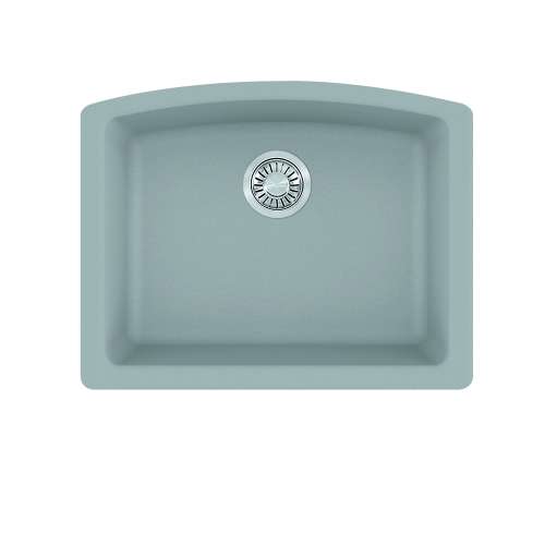 Franke Ellipse 25.0-In. X 19.6-In. Fragranite Undermount Single Bowl Kitchen Sink In Stone Grey
