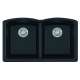 Franke Ellipse 33.0-In. X 19.7-In. Onyx Fragranite Undermount Double Bowl Kitchen Sink - Elg120Ony