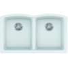 Franke Ellipse 33.0-In. X 19.7-In. Polar White Fragranite Undermount Double Bowl Kitchen Sink - Elg120Pwt