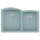 Franke Ellipse 33.0-In. X 21.7-In. Stone Grey Fragranite Undermount Double Bowl Kitchen Sink - Elg160Sto