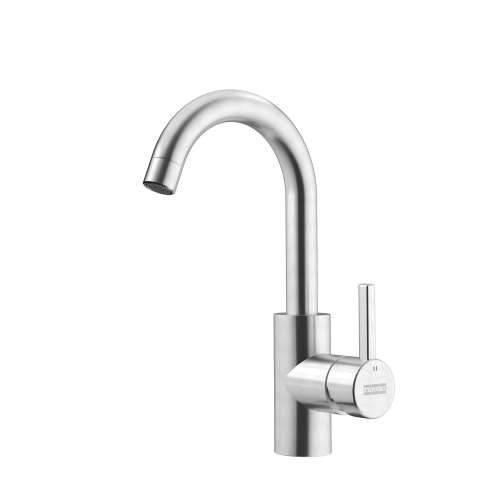 Franke Eos Neo 11.25-Po Single Handle Swivel Spout Bar Faucet In Stainless Steel, Eos-Br-304