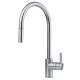 Franke Eos Neo 17-In Single Handle Pull-Down Kitchen Faucet In Stainless Steel, Eos-Pd-304