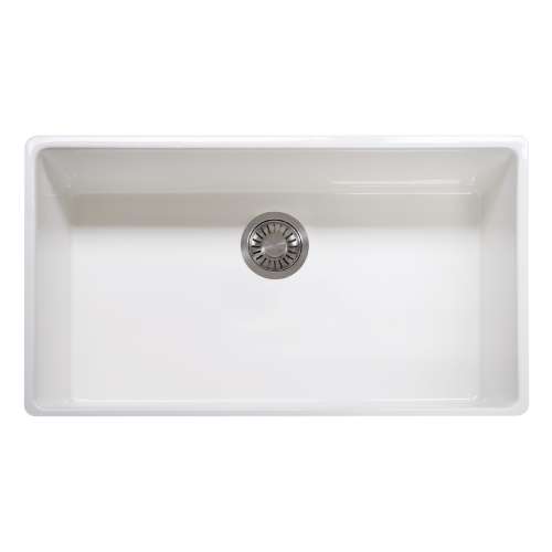 Franke Farm House 36-In. X 20-In. White Apron Front Single Bowl Fireclay Kitchen Sink - Fhk710-36Wh