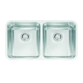 Franke Grande 32.88-In. X 18.7-In. 18 Gauge Stainless Steel Undermount Double Bowl Kitchen Sink - Gdx12031