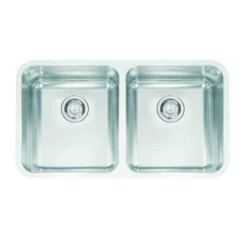 Franke Grande 32.88-In. X 18.7-In. 18 Gauge Stainless Steel Undermount Double Bowl Kitchen Sink - Gdx12031