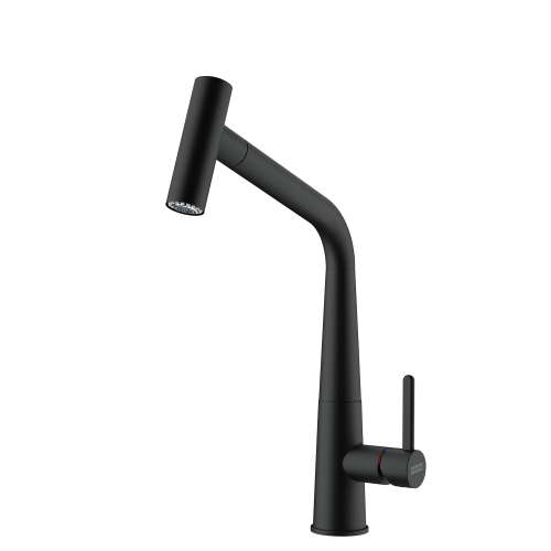 Franke Icon 14-In Single Handle Pull-Out Kitchen Faucet In Matte Black, Icn-Po-Mbk