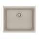 Franke Maris Undermount 21.7-In X 17.8-In Fragranite Single Bowl Kitchen Sink In Champagne