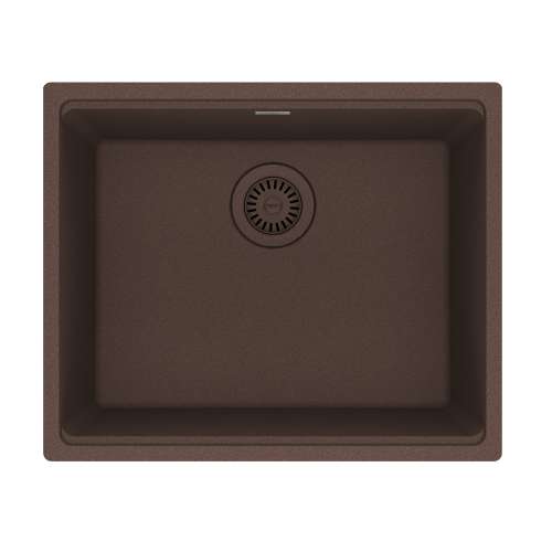 Franke Maris Undermount 21.7-In X 17.8-In Fragranite Single Bowl Kitchen Sink In Mocha