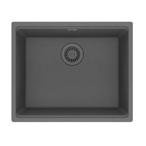 Franke Maris Undermount 21.7-In X 17.8-In Fragranite Single Bowl Kitchen Sink In Stone Grey