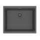 Franke Maris Undermount 21.7-In X 17.8-In Fragranite Single Bowl Kitchen Sink In Stone Grey