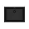 Franke Maris Undermount 25-In X 18.94-In Fragranite Single Bowl Kitchen Sink In Matte Black