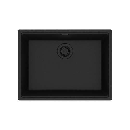 Franke Maris Undermount 25-In X 18.94-In Fragranite Single Bowl Kitchen Sink In Onyx