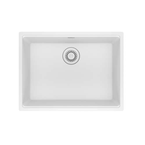 Franke Maris Undermount 25-In X 18.94-In Fragranite Single Bowl Kitchen Sink In Polar White