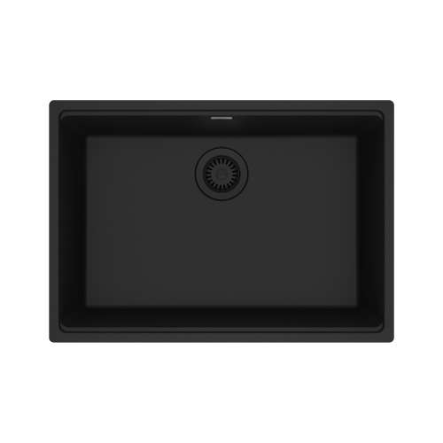 Franke Maris Undermount 27-In X 19-In Fragranite Single Bowl Kitchen Sink In Matte Black