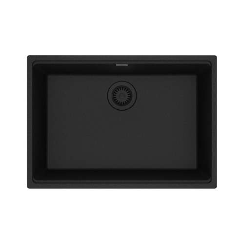 Franke Maris Undermount 27-In X 19-In Fragranite Single Bowl Kitchen Sink In Onyx