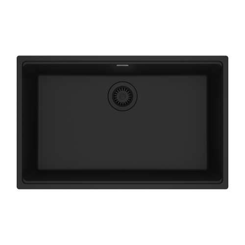 Franke Maris Undermount 30-In X 19-In Fragranite Single Bowl Kitchen Sink In Matte Black