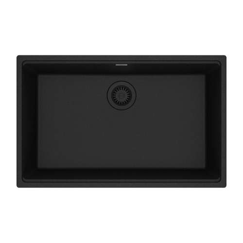 Franke Maris Undermount 30-In X 19-In Fragranite Single Bowl Kitchen Sink In Onyx