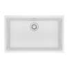 Franke Maris Undermount 30-In X 19-In Fragranite Single Bowl Kitchen Sink In Polar White