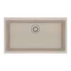 Franke Maris Undermount 31-In X 17.81-In Fragranite Single Bowl Kitchen Sink In Champagne