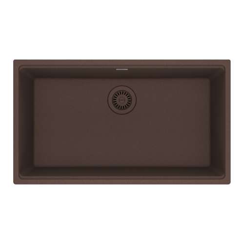 Franke Maris Undermount 31-In X 17.81-In Fragranite Single Bowl Kitchen Sink In Mocha