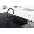 Franke Maris Undermount 31-In X 17.81-In Fragranite Single Bowl Kitchen Sink In Onyx