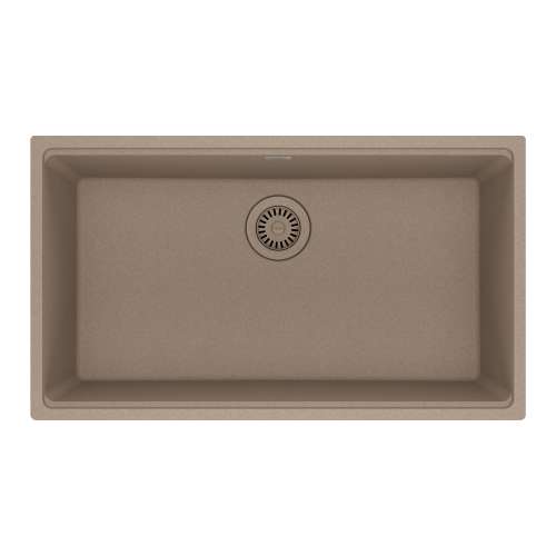 Franke Maris Undermount 31-In X 17.81-In Fragranite Single Bowl Kitchen Sink In Oyster