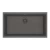 Franke Maris Undermount 31-In X 17.81-In Fragranite Single Bowl Kitchen Sink In Stone Grey