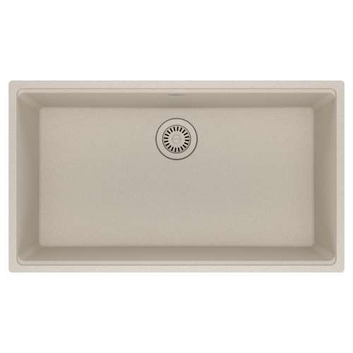 Franke Maris Undermount 33-In X 18.94-In Fragranite Single Bowl Kitchen Sink In Champagne