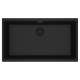 Franke Maris Undermount 33-In X 18.94-In Fragranite Single Bowl Kitchen Sink In Matte Black