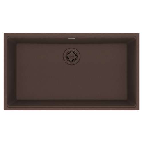 Franke Maris Undermount 33-In X 18.94-In Fragranite Single Bowl Kitchen Sink In Mocha