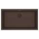 Franke Maris Undermount 33-In X 18.94-In Fragranite Single Bowl Kitchen Sink In Mocha