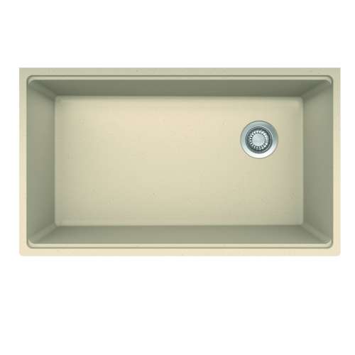 Franke Maris Undermount 33-In X 19.31-In Fragranite Single Bowl Kitchen Sink In Champagne