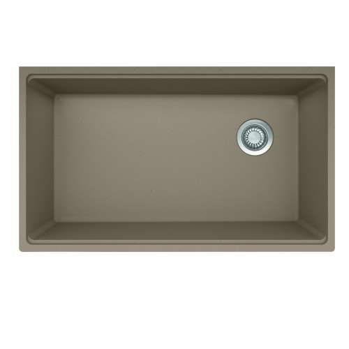 Franke Maris Undermount 33-In X 19.31-In Fragranite Single Bowl Kitchen Sink In Oyster