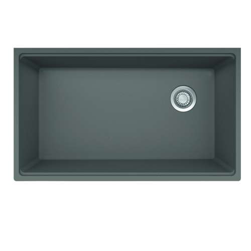 Franke Maris Undermount 33-In X 19.31-In Fragranite Single Bowl Kitchen Sink In Stone Grey