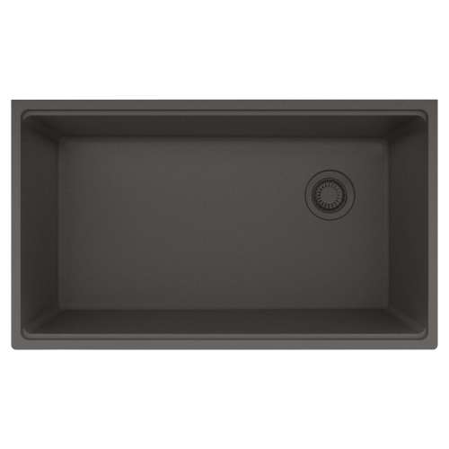 Franke Maris Undermount 33-In X 19.31-In Fragranite Single Bowl Kitchen Sink In Slate Grey