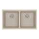 Franke Maris Undermount 31-In X 17.81-In Fragranite Double Bowl Kitchen Sink In Champagne