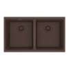 Franke Maris Undermount 31-In X 17.81-In Fragranite Double Bowl Kitchen Sink In Mocha
