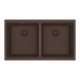 Franke Maris Undermount 31-In X 17.81-In Fragranite Double Bowl Kitchen Sink In Mocha