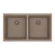 Franke Maris Undermount 31-In X 17.81-In Fragranite Double Bowl Kitchen Sink In Oyster
