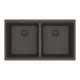 Franke Maris Undermount 31-In X 17.81-In Fragranite Double Bowl Kitchen Sink In Slate Grey